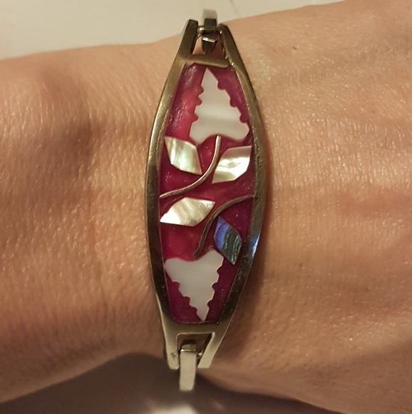 Vintage /Taxco Mexico Sterling Silver Bracelet - Picture 14 of 16